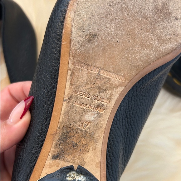 Nicholas Kirkwood Nicholas Kirkwood Black Beya Loafers Sz 37 - Picture 8 of 12